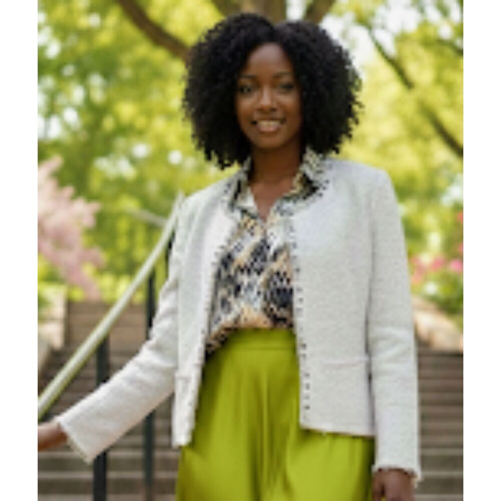 IRO Blazer or Jacket with Metal Accents and Raw Hem 1
